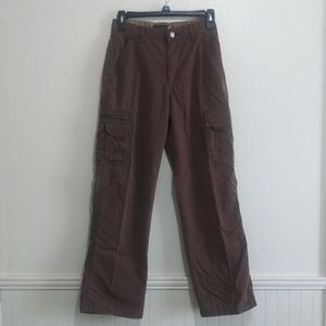 Quicksilver Boy's Brown Cargo Pants Size 24 waist
